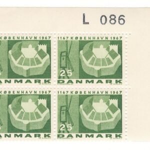 4-blok 25 øre dk-0454 L086