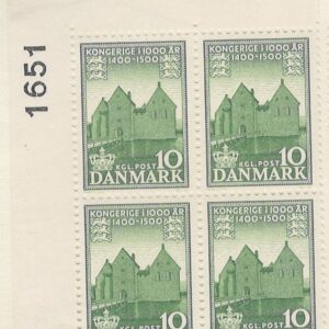 4-blok 10 øre dk-0351 1651