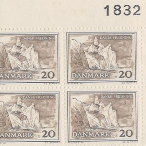 4-blok 20 øre dk-0411 1832