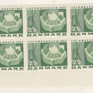 10-blok 25 øre dk-0454 L086