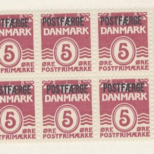 12-blok 5 øre dk-0246 Postfærge
