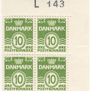 4-blok 10 øre dk-0318 L143