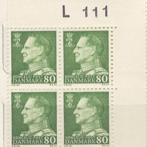 4-blok 80 øre dk-0462 L111