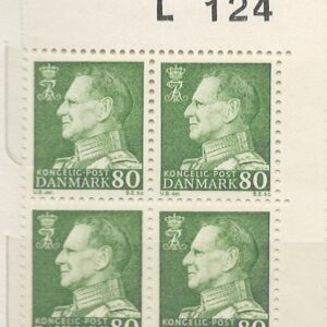 4-blok 80 øre dk-0462 L124