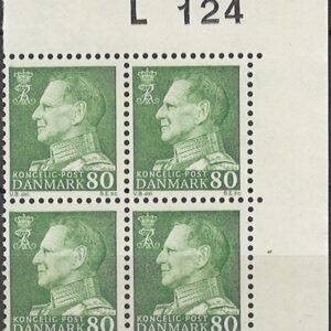 4-blok 80 øre dk-0462 L124