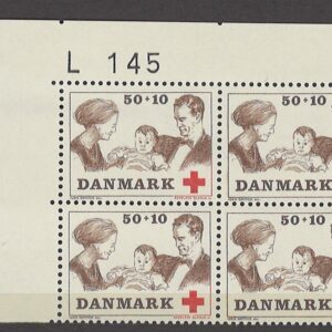 4-blok 50+10 øre dk-0491 L145