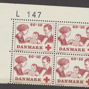 4-blok 60+10 øre dk-0492 L147