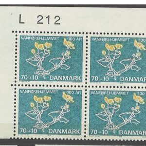 4-blok 70+10 øre dk-0531 L212