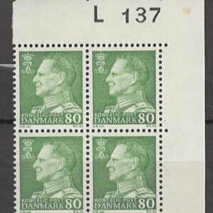4-blok 80 øre dk-0462 L137