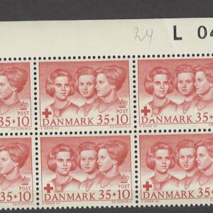 6-blok 35+10 øre dk-0424 L047