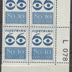 4-blok 80+10 øre dk-0450 L078