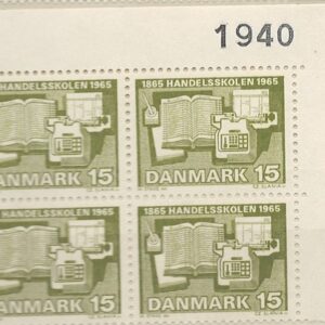 4-blok 15 øre dk-0429 1940