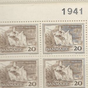 4-blok 20 øre dk-0411 1941