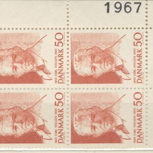 4-blok 50 øre dk-0435 1967