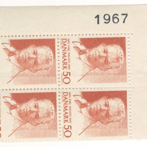 4-blok 50 øre dk-0435 1967