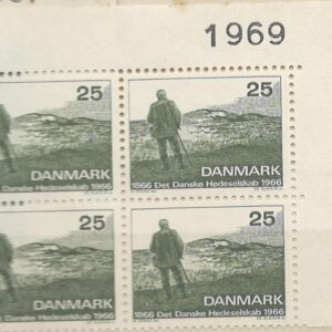 4-blok 25 øre dk-0443 1969