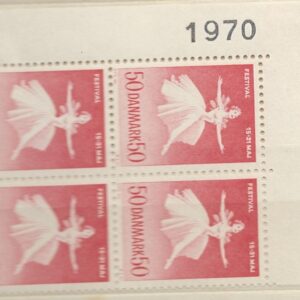 4-blok 50 øre dk-0438 1970