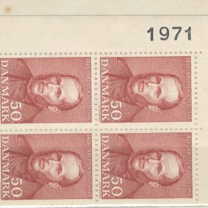 4-blok 50 øre dk-0444 1971