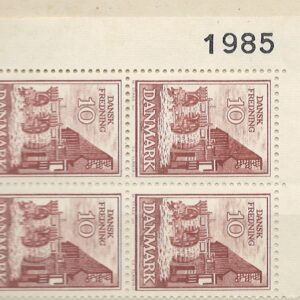 4-blok 10 øre dk-0407 1985