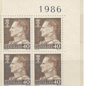 4-blok 40 øre dk-0431 1986