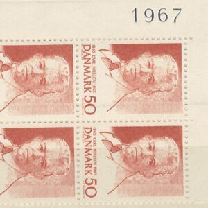 4-blok 50 øre dk-0435 1967