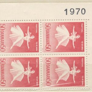 4-blok 50 øre dk-0438 1970