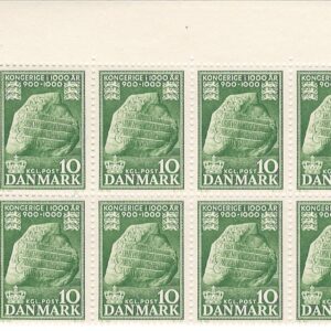 8-blok 10 øre dk-0346 1666