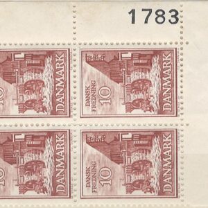 4-blok 10 øre dk-0407 1783