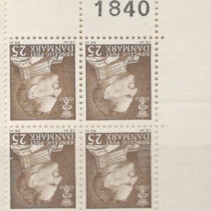 4-blok 25 øre dk-0414 1840