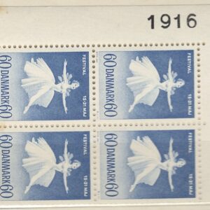 4-blok 60 øre dk-0406 1916