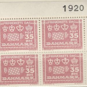 4-blok 35 øre dk-0427 1920