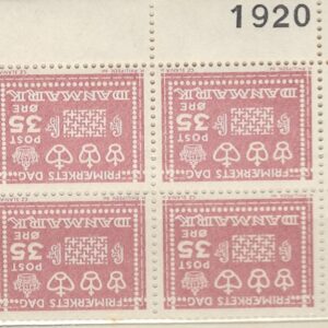 4-blok 35 øre dk-0427 1920