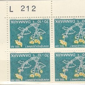 4-blok 70+10 øre dk-0531 L212