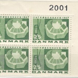 4-blok 25 øre dk-0454 2001