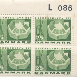 4-blok 25 øre dk-0454 L086