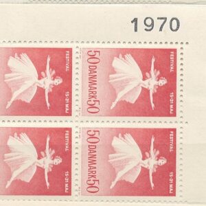 4-blok 50 øre dk-0438 1970