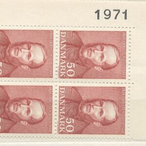 4-blok 50 øre dk-0444 1971