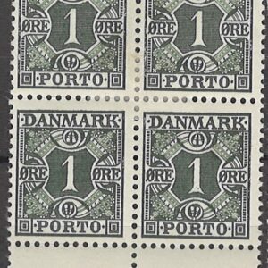 4-blok dk-pm25 1 øre *735