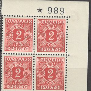 4-blok dk-pm26 2 øre *989
