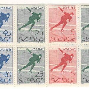10-blok hæfte VM skridskolöpning 1966