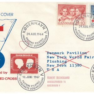 24081964 Rødekors No 12381 og 10061967 1964, København