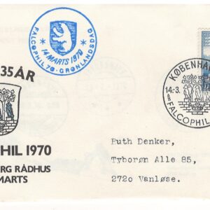 14031970 F.F.F 36 år med indlæg hundeslædepost Nr 7491 1970, København