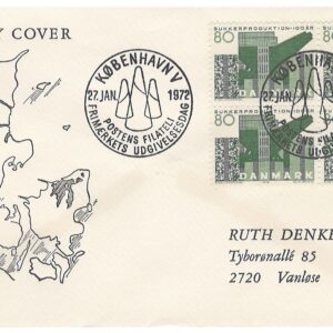 27011972 Firblok Sukkerproduktion 100 år 1972, København