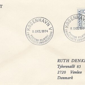 09101974 Verdenspostforeningen 100 år 1974, København