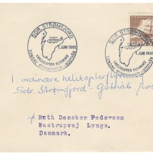 01061965 1. helikopterflyvning 1965, Sdr Strømfjord