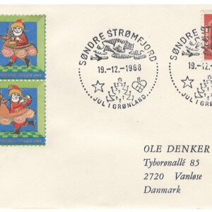 19121968 med julemærker 1968, Sdr. Strømfjord