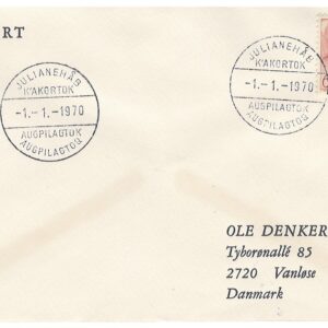 01011970 Særkuvert 1970, Julianehåb