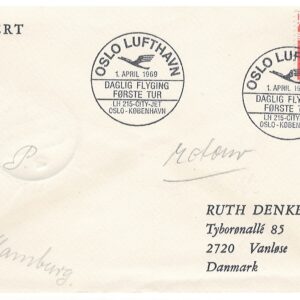 01041969 Første flyvning Oslo-København 1969, Oslo/København