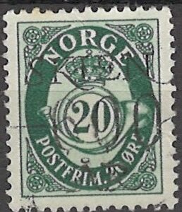 20 øre no495 stemplet