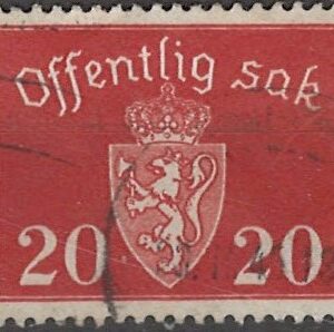 20 øre notj36 stemplet
